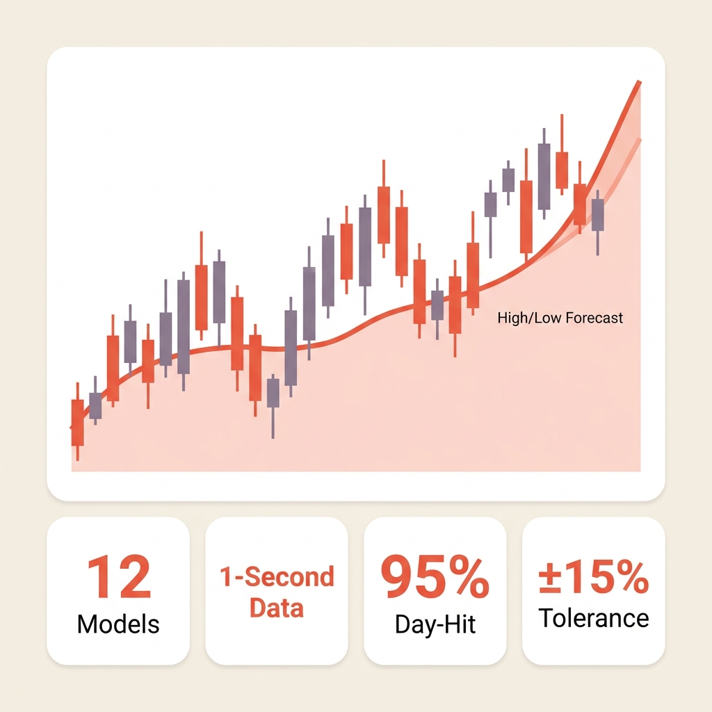 High/Low Forecasting Platform for 1-Second Trading Data